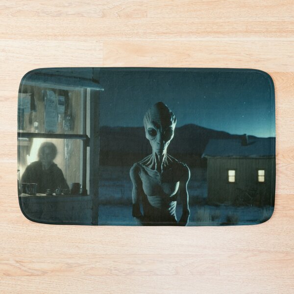 Item preview, Tall Grey Alien outside your Window at night designed and sold by Iason.