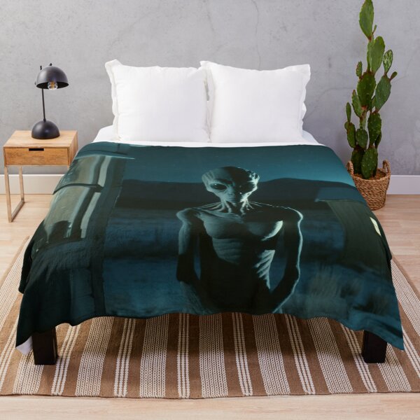 Item preview, Tall Grey Alien outside your Window at night designed and sold by Iason.