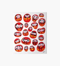 Japanese Daruma Characters Art Board