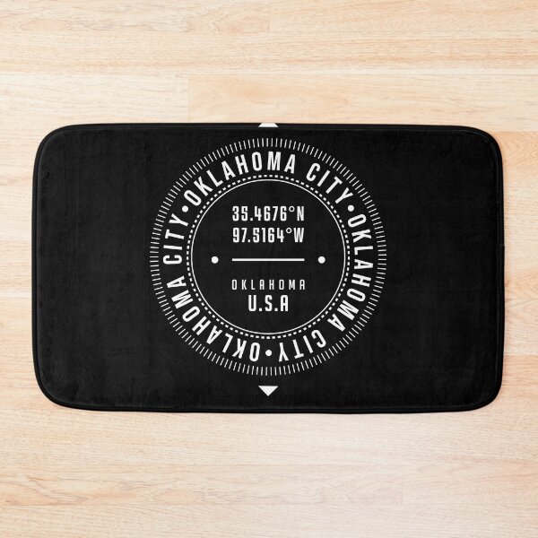 Item preview, Oklahoma City, Oklahoma, USA - 1 - City Coordinates Typography Print - Classic, Minimal designed and sold by Studio Grafiikka.