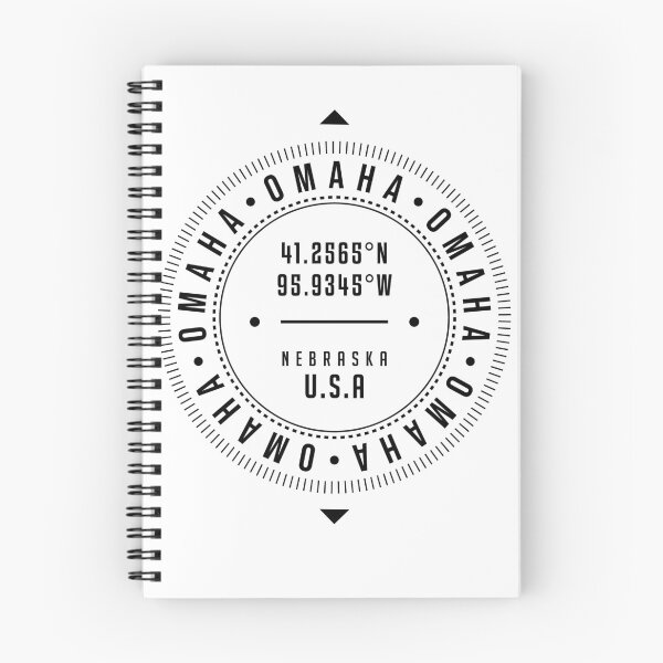 Item preview, Omaha, Nebraska, USA - 1 - City Coordinates Typography Print - Classic, Minimal designed and sold by Studio Grafiikka.