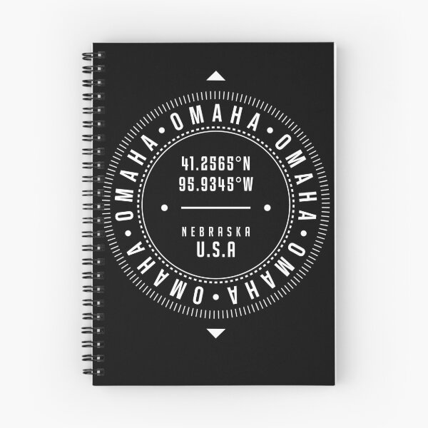Item preview, Omaha, Nebraska, USA - 1 - City Coordinates Typography Print - Classic, Minimal designed and sold by Studio Grafiikka.