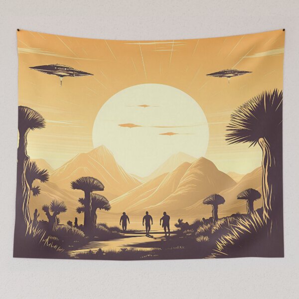 Item preview, Aliens of Joshua Tree designed and sold by 2DogsArtistry.