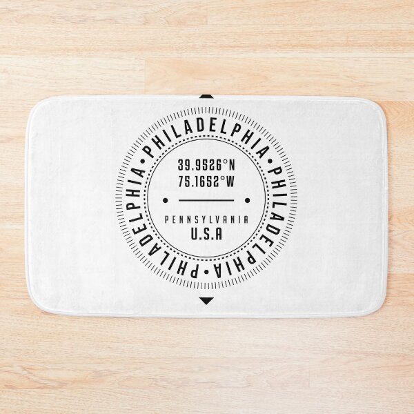 Item preview, Philadelphia, Pennsylvania, USA - 1 - City Coordinates Typography Print - Classic, Minimal designed and sold by Studio Grafiikka.