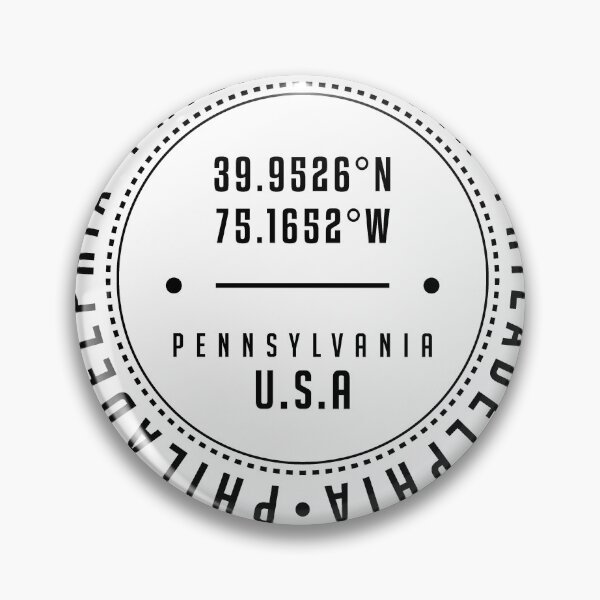 Item preview, Philadelphia, Pennsylvania, USA - 1 - City Coordinates Typography Print - Classic, Minimal designed and sold by Studio Grafiikka.