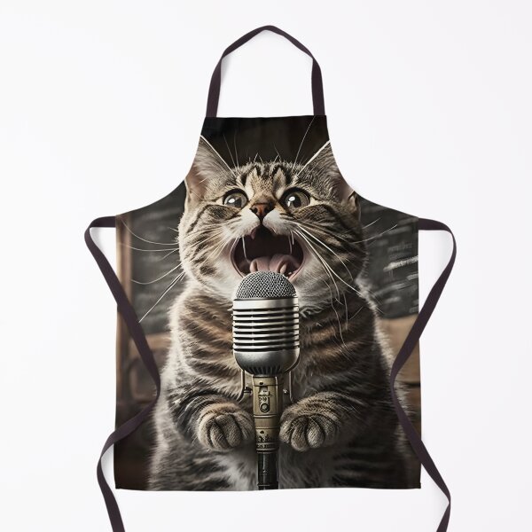 Item preview, Every Night is Karaoke Night Singing Cat designed and sold by Justpurrs.