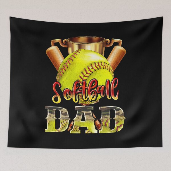 Item preview, Softball dad western sport lover happy father's day designed and sold by TheSpottedDogAp.