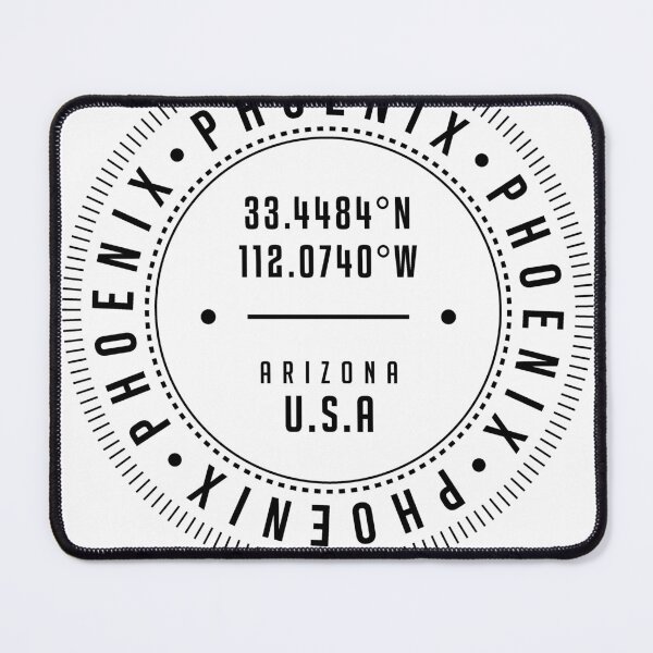 Item preview, Phoenix, Arizona, USA - 1 - City Coordinates Typography Print - Classic, Minimal designed and sold by Studio Grafiikka.