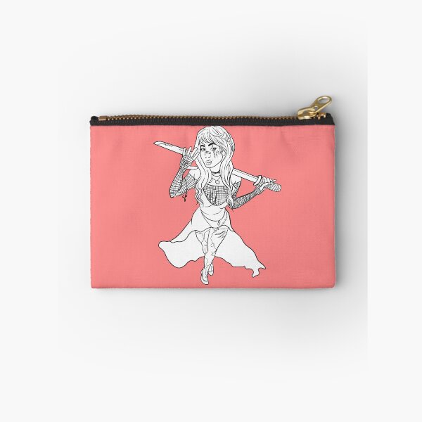Item preview, The Katana Girl in Black and White designed and sold by AvalonUnmuzzled.