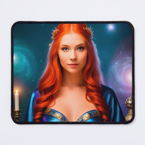 Item preview, Redhead Sorceress Holding Candle designed and sold by SolarisMoon.