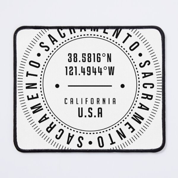 Item preview, Sacramento, California, USA - 1 - City Coordinates Typography Print - Classic, Minimal designed and sold by Studio Grafiikka.