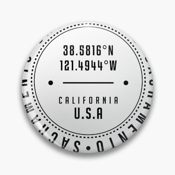 Item preview, Sacramento, California, USA - 1 - City Coordinates Typography Print - Classic, Minimal designed and sold by Studio Grafiikka.