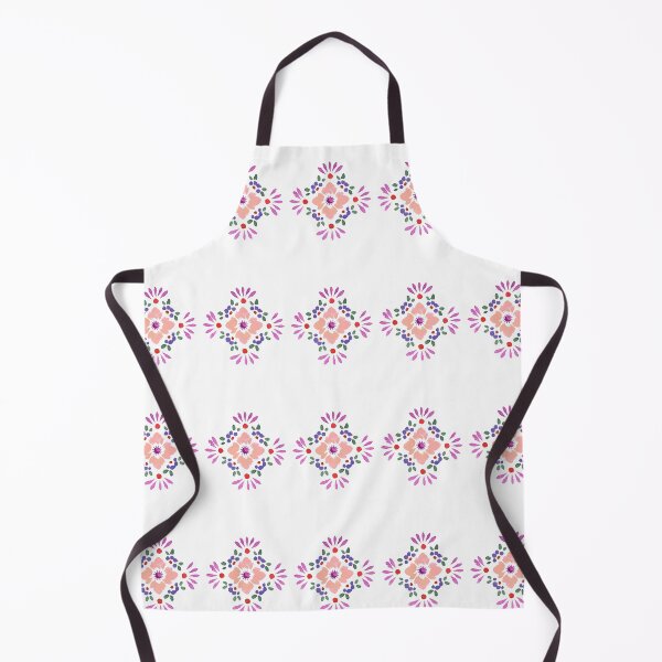 Item preview, Boho Floral Sunset Tile Design Retro Purple designed and sold by WildFlowerWC.