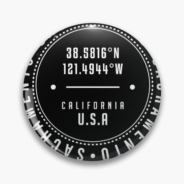 Item preview, Sacramento, California, USA - 1 - City Coordinates Typography Print - Classic, Minimal designed and sold by Studio Grafiikka.