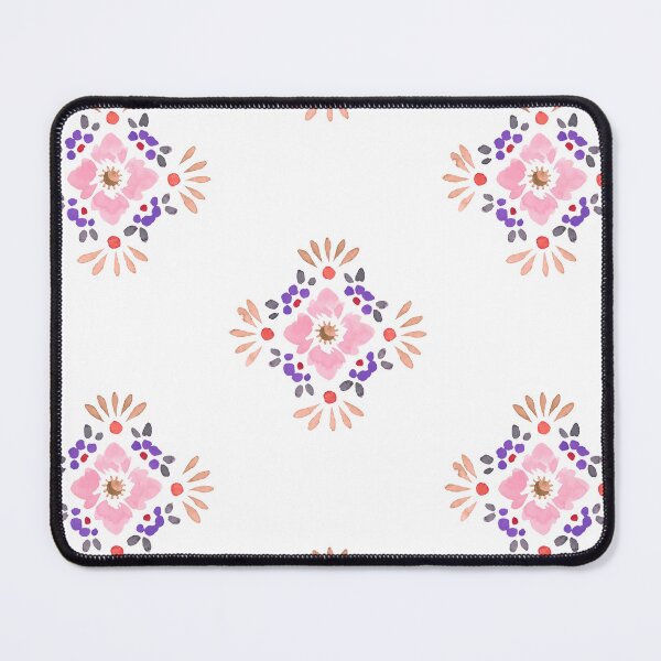 Item preview, Boho Floral Sunset Tile Design Retro Blush designed and sold by WildFlowerWC.