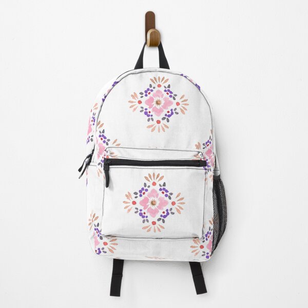 Item preview, Boho Floral Sunset Tile Design Retro Blush designed and sold by WildFlowerWC.