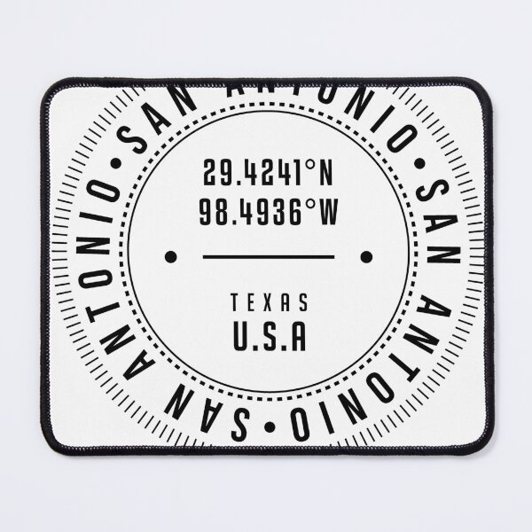 Item preview, San Antonio, Texas, USA - 1 - City Coordinates Typography Print - Classic, Minimal designed and sold by Studio Grafiikka.