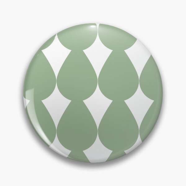 Item preview, Sage Green Raindrop Geometric Design designed and sold by burbankdesigns.