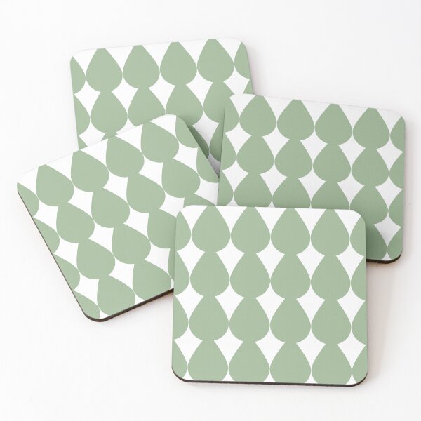 Item preview, Sage Green Raindrop Geometric Design designed and sold by burbankdesigns.