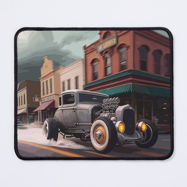Item preview, Hot Rod Driving Down Main Street designed and sold by RPM-Collective.