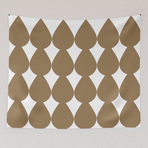 Item preview, Coyote Brown Raindrop Abstract Pattern designed and sold by burbankdesigns.