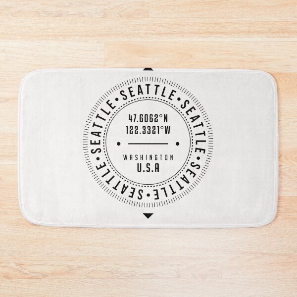 Item preview, Seattle, Washington, USA - 1 - City Coordinates Typography Print - Classic, Minimal designed and sold by Studio Grafiikka.