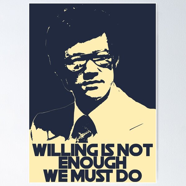 Item preview, Willing is not enough We must do designed and sold by BigCreation.