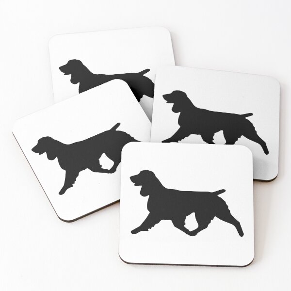 Item preview, Black Field Spaniel Silhouette #2 designed and sold by designthesky.