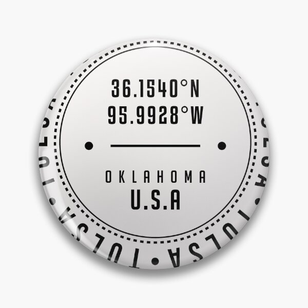 Item preview, Tulsa, Oklahoma, USA - 1 - City Coordinates Typography Print - Classic, Minimal designed and sold by Studio Grafiikka.