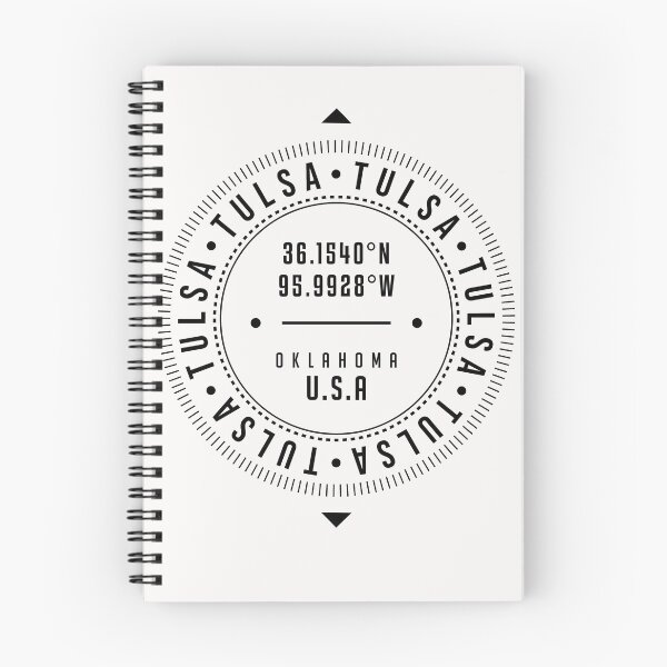 Item preview, Tulsa, Oklahoma, USA - 1 - City Coordinates Typography Print - Classic, Minimal designed and sold by Studio Grafiikka.