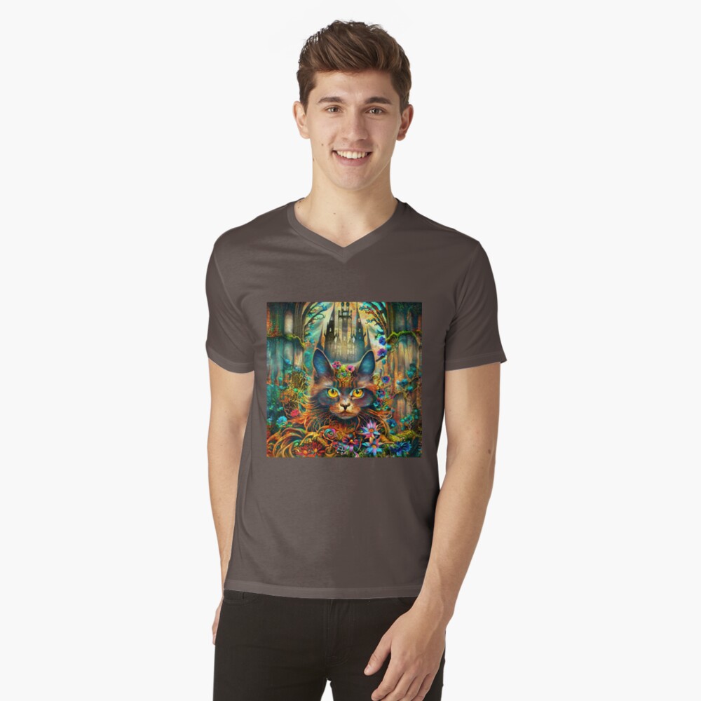 Item preview, V-Neck T-Shirt designed and sold by blackhalt.