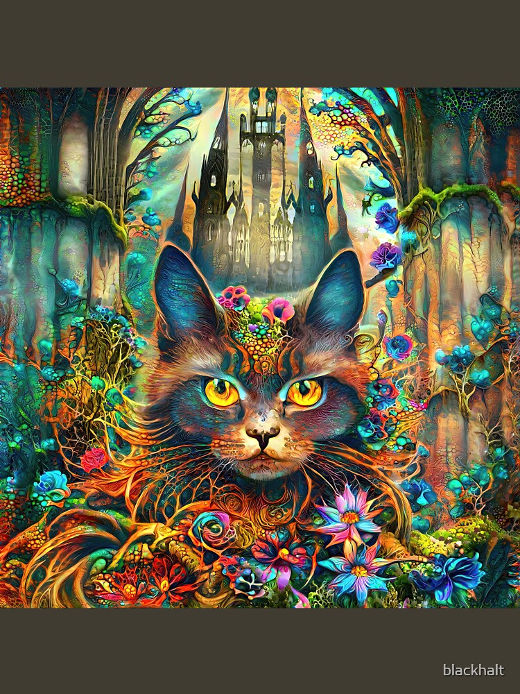 Thumbnail 7 of 7, Classic T-Shirt, Deep Dream abstraction designed and sold by blackhalt.