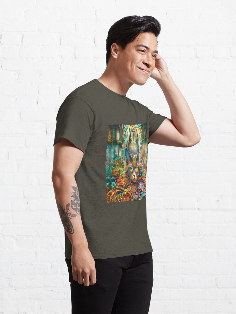 Thumbnail 5 of 7, Classic T-Shirt, Deep Dream abstraction designed and sold by blackhalt.