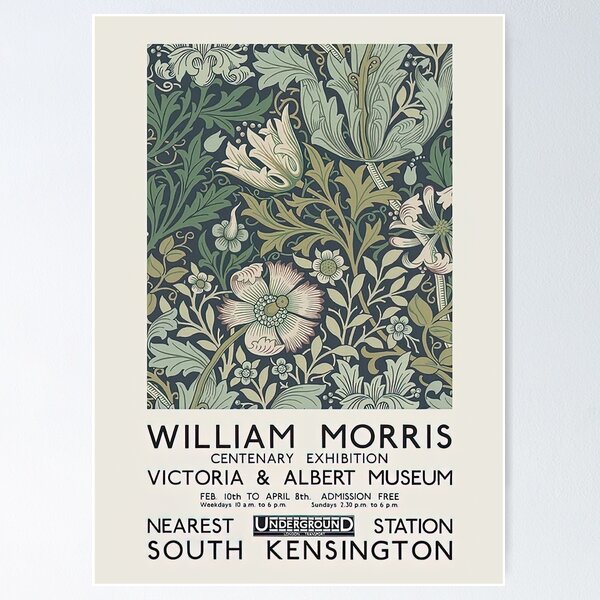 Art Classics wall art - 'William Morris exhibition poster V&A