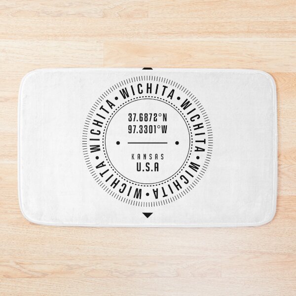 Item preview, Wichita, Kansas, USA - 1 - City Coordinates Typography Print - Classic, Minimal designed and sold by Studio Grafiikka.