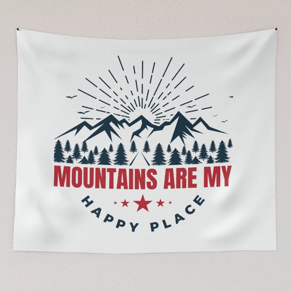 Item preview, Mountains Are My Happy Place designed and sold by Harvey Bell.