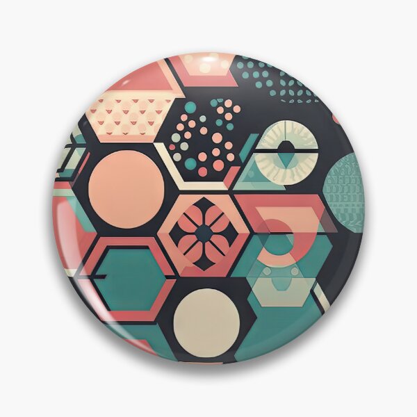 Item preview, Retro Geometric Shapes Abstract designed and sold by KhimeraPoint.