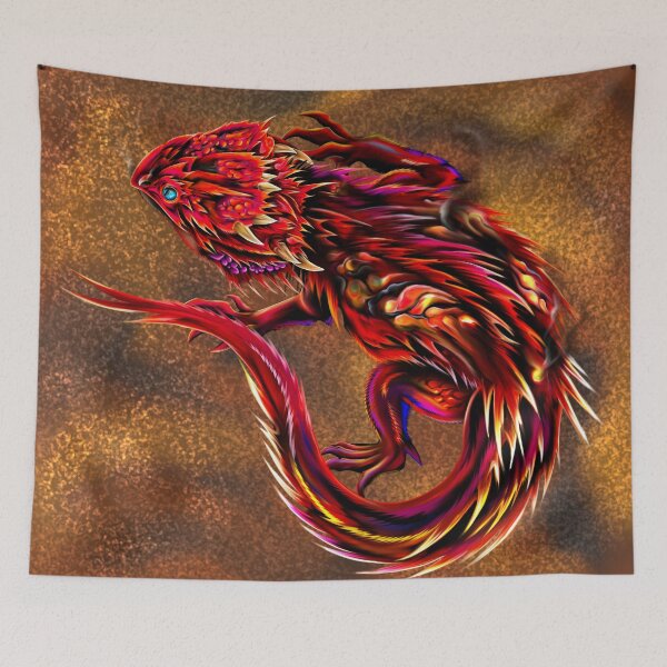 Item preview, Red bearded dragon designed and sold by Icydragon’s artworks.