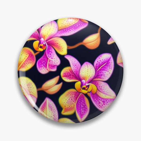 Item preview, Orchid flowers and leaves pattern design designed and sold by Warih.