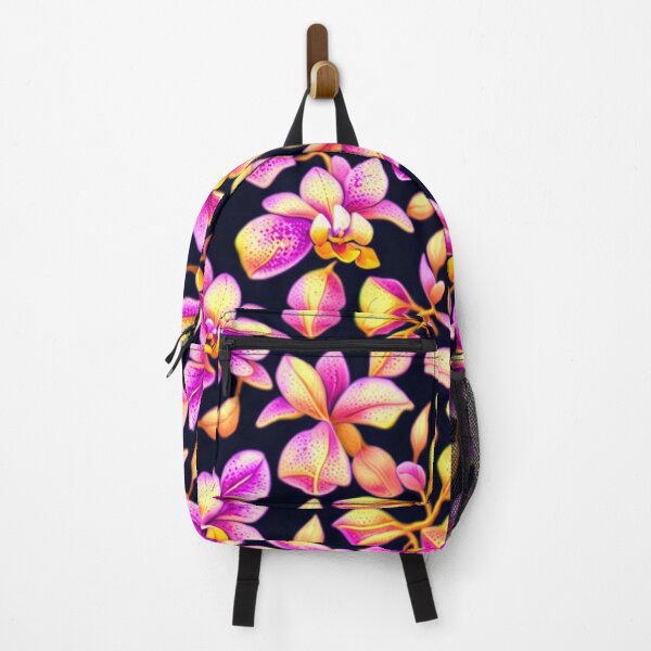 Item preview, Orchid flowers and leaves pattern design designed and sold by Warih.