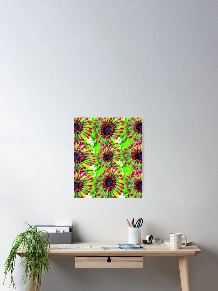 Thumbnail 2 of 3, Poster, Cute Daisy Pattern designed and sold by Patternflower.