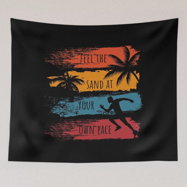 Item preview, Feel the sand at your own pace Running on the beach designed and sold by HomeCoquette.