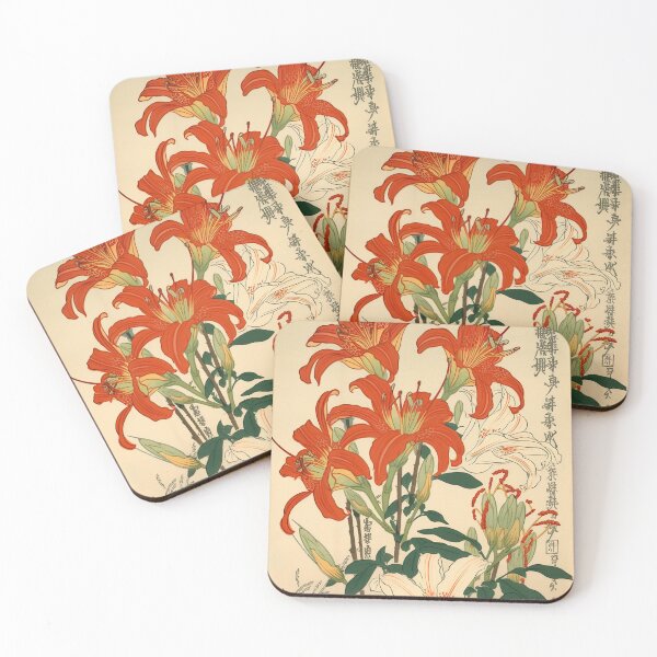 Item preview, Tiger Lillies in Ukiyo-e Style designed and sold by GingerSilkShop.