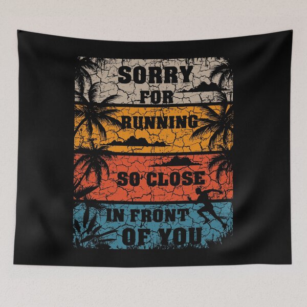 Item preview, Running humor on the beach designed and sold by HomeCoquette.