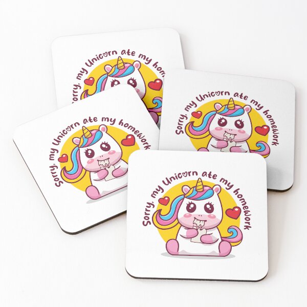 Item preview, Unicorn ate my homework (on light colors) designed and sold by messy-nessie.