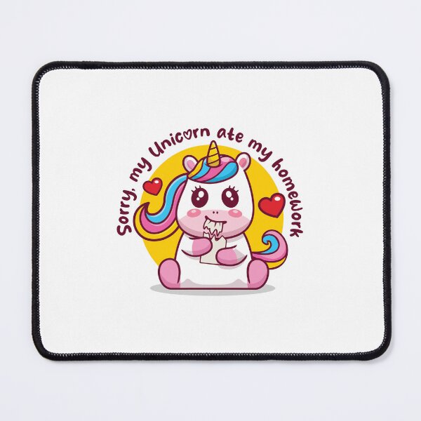 Item preview, Unicorn ate my homework (on light colors) designed and sold by messy-nessie.