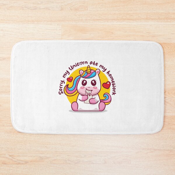 Item preview, Unicorn ate my homework (on light colors) designed and sold by messy-nessie.