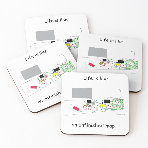 Item preview, Life is like an unfinished map designed and sold by HaniaAnia.