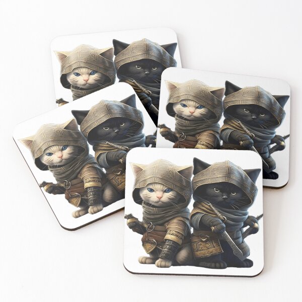Item preview, Light as a feather. Swift as a bird Ninja Cats designed and sold by Justpurrs.