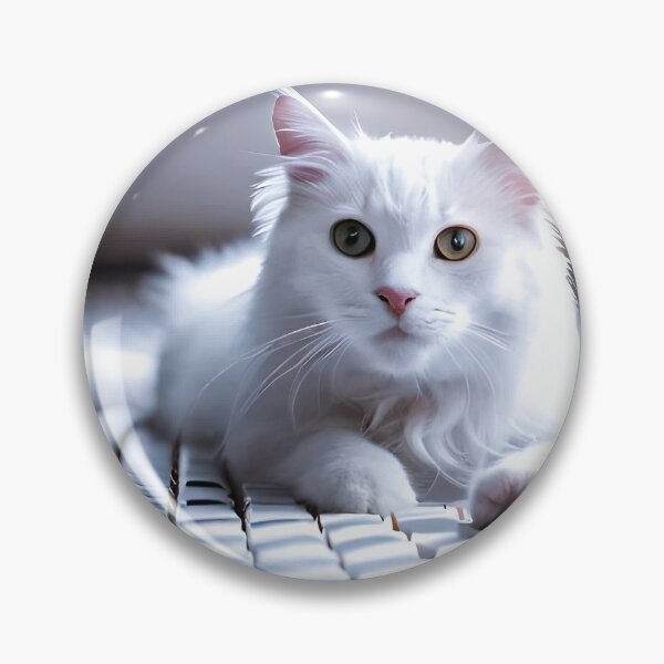 Item preview, Adorable white cat, for digital prints designed and sold by Printframes.